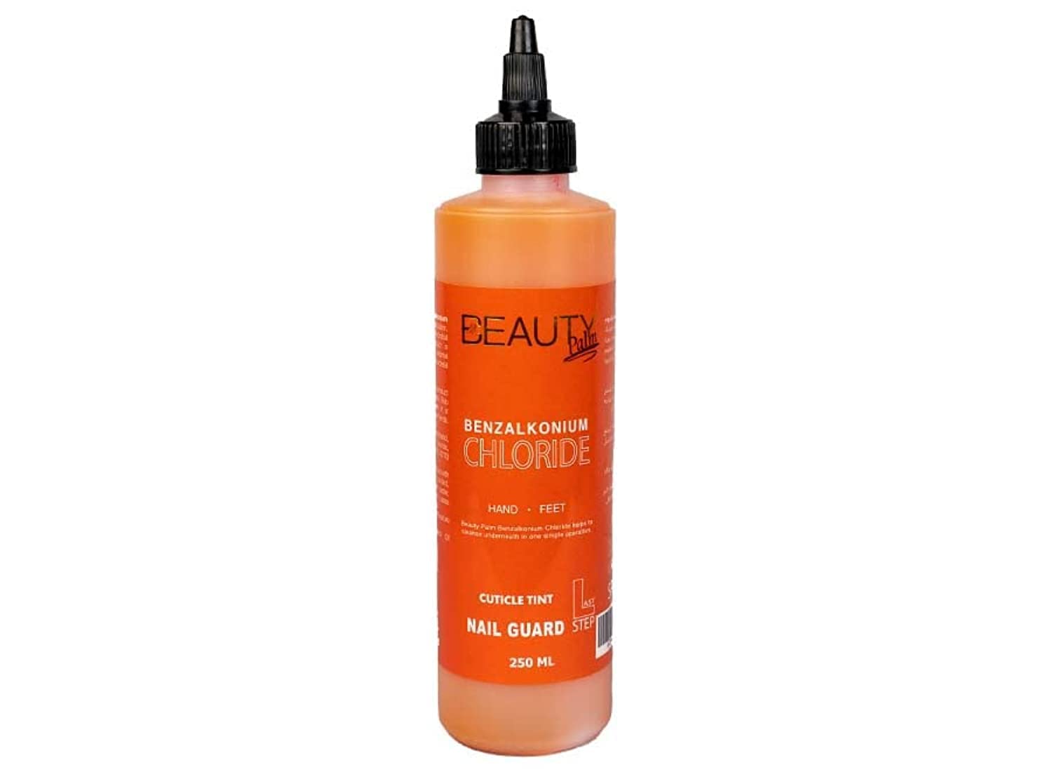 Beauty Palm Benzalkonium Chloride Cuticle Tint, Suitable for All Skin Types, Anti-bacterial, Cleanse the nails in One single Operation, Nail Sanitizer (250ml)