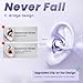 EXECCZO Ear Clip Earbuds Mini Open Ear Headphones Wireless Bluetooth Earphones for Sport Workout Driving Walking Running Compatible with iPhone Android (Purple)
