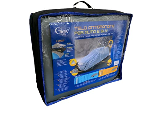 Telo Antigrandine Auto Standard M– Copertura Impermeabile Antigraffio Per Parabrezza, Tetto E Cofano – Protezione Da Grandine, Pioggia, Neve E Raggi U