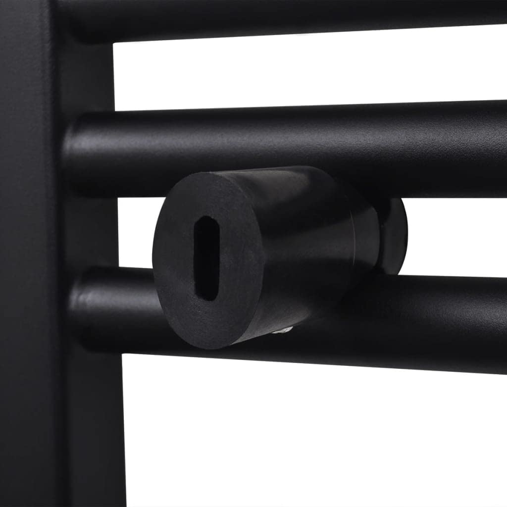 Genérico Radiador toallero de baño Curvo Negro 500 x 1160 mm,Casa y jardín,Electrodomésticos,Control del Clima,Radiadores,Negro,141915