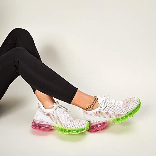 Image of LUCKY STEP Women Air Cushion Fashion Sneakers Breathable Casual Comfortable Lightweight Walking Shoes