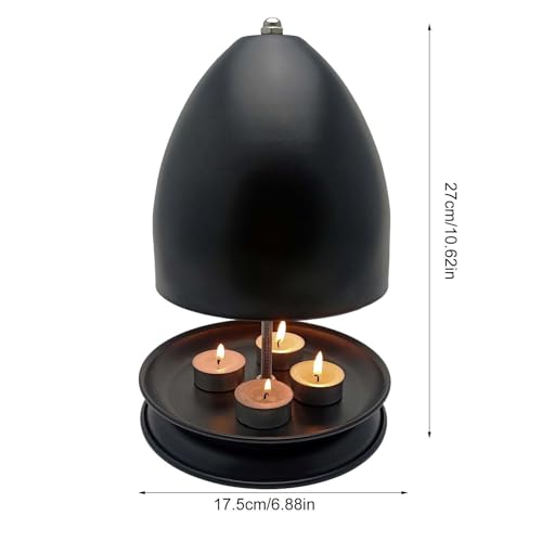 Estufa y horno de té para dormitorio con calor suave y soporte de mesa elegante 6