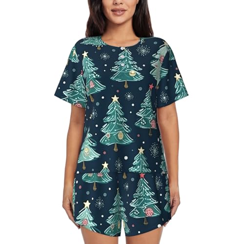 Pijama de verano para mujer con estrellas ideal para noches frescas en la terraza