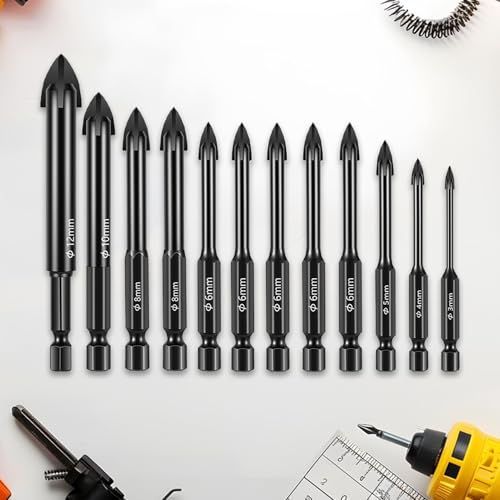 Kit d'outils multifonctions forets carbure pour percer le béton sans dévier - 3