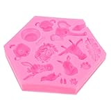 PRETYZOOM 1 Stück Silikonform für Fondant Schokolade und Seifen Kreative Tiermotive Langlebig und...