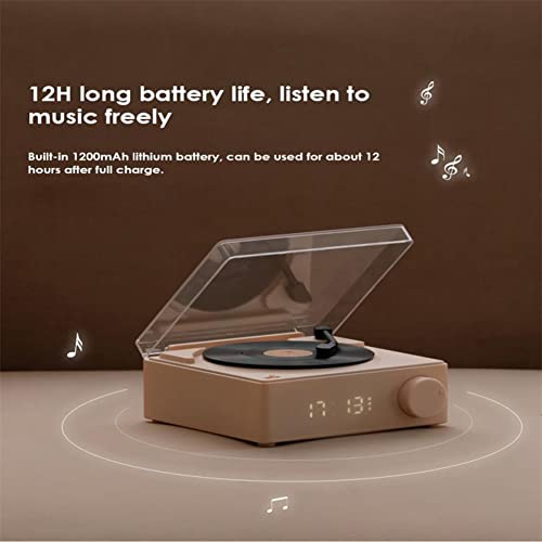 AIDIRui Multifonctionnel Bluetooth Haut-Parleur RéVeil Tourne-Disque Vinyle BoîTe de Son de Bureau pour Maison Salon Chambre-B - Les Beatles, Paul McCartney, John Lennon, RIngo Starr, George Harrison AIDIRui Multifonctionnel Bluetooth Haut-Parleur RéVeil Tourne-Disque Vinyle BoîTe de Son de Bureau pour Maison Salon Chambre-B – Image 5