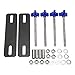 Keenso Traction Board Mounting Pins Adjustable Brackets Set for 4.72 to 6.69in Recovery Tracks, Universal for Off Road Vehicle, Car (Blue
