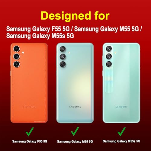 Zapcase Back Case Cover for Samsung Galaxy F55 5G | Compatible for Samsung Galaxy F55 5G Back Case Cover | Liquid Silicon Case for Samsung Galaxy F55 5G with Camera Protection | Red 2 417Zte94AzL
