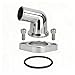 Psrorkeu 15 Degree 360 Swivel Water Neck Thermostat Housing Compatible with Chevy Chevrolet Small Block SBC & Big Block BBC V8 Engines 350 454 327 396 502, Includes O-Ring & Bolts