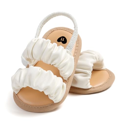 Image of Infant Baby Boys Girls Summer Sandals Party Wedding Dress Flats Shoes Newborn Crib Shoes First Walkers Prewalkers 0-18 Months