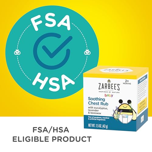 Zarbee's Baby Soothing Chest Rub with Eucalyptus & Lavender, Petroleum