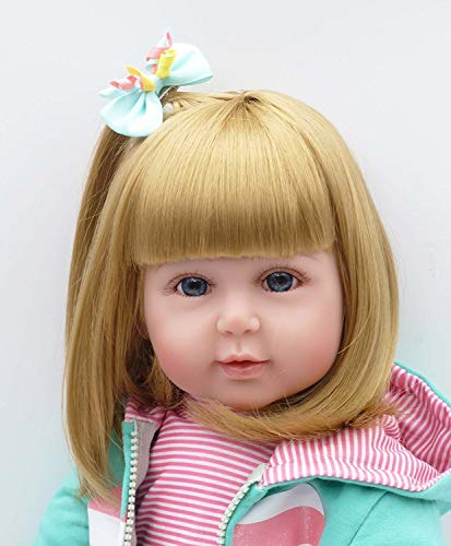 Muñeca Bebé Reborn Realista Vinyl 24 Pulgadas Blond miniatura 4