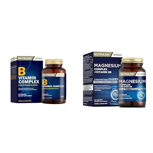 Nutraxin Seti | B Complex Vitamin 60 Kapsül x1 + Magnesium Complex 60 Tablet x1