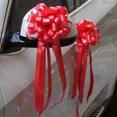 50pcs 14 Colors Lovely Baby Shower Big Pull Bow Ribbon Wedding Birthday Party Decor Gift Packing Car Door Decor Flower Ribbons (14)