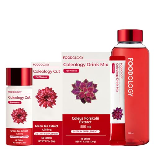 FOODOLOGY Coleology Cut, Coleology Drink Mix with Red Bottle Set