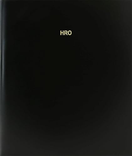 BookFactory HRO Log BookJournalLogbook - 120 Page, 8.5"x11", Black Hardbound (XLog-120-7CS-A-L-Black(HRO Log Book))