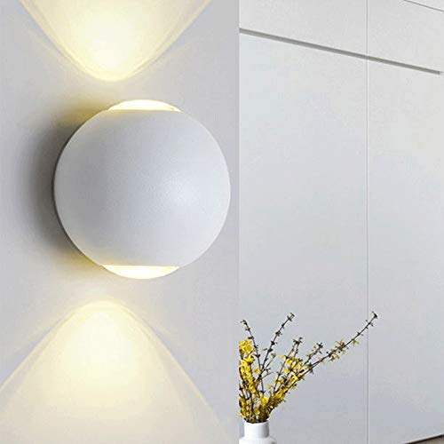 Lámpara de pared impermeable LED redonda de 10W para iluminación de interiores 6