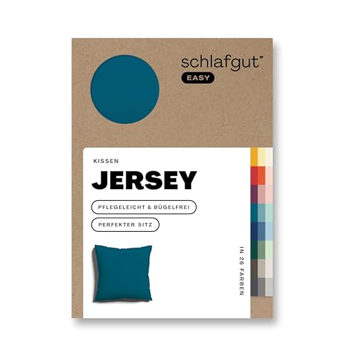 Schlafgut Easy Jersey Kissenbezug 40x40 cm Petrol Deep mit 100{ce10a0a16f7a9d2ba8e8048773b2918ea4283fddc6f15cf78bb5840656962e2c} Baumwolle, superweicher & atmungsaktiver Kopfkissenbezug Schlafgut Easy Jersey Kissenbezug 40x40 cm Petrol Deep mit 100{ce10a0a16f7a9d2ba8e8048773b2918ea4283fddc6f15cf78bb5840656962e2c} Baumwolle, superweicher & atmungsaktiver Kopfkissenbezug