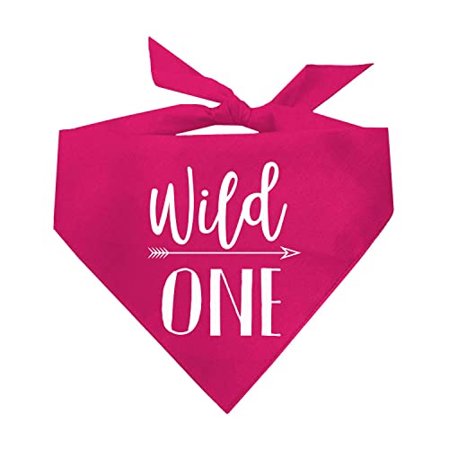 Wild One Dog Bandana (Hot Pink, OS 95)