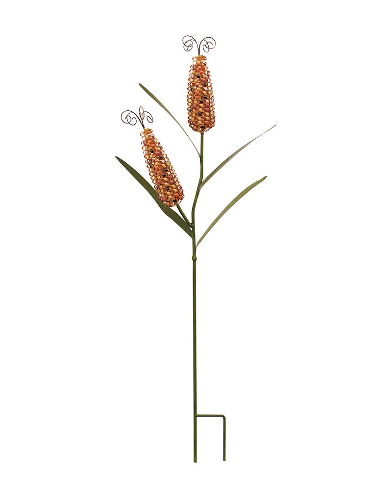 YK Decor Fall Harvest Metal Corn Stake