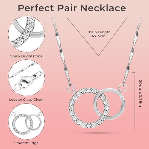 Sister Necklace With Message Gift From Brother Or Sister Jewelry On Birthday, Mother's Day, Valentine's Day Or Wedding Day2