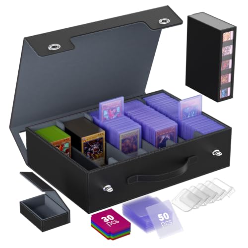 Image of Gomyrod 5 Row 800+ Top Loader Card Storage with Mechanical Latch