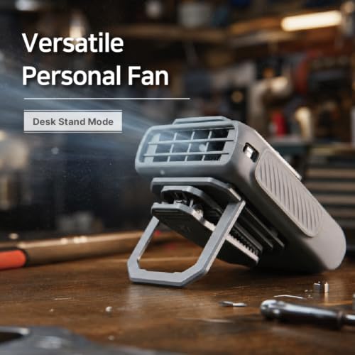 Claymore Clip Fan Plus Portable Wearable Shirt & Belt Clip Fan, Quiet BLDC Motor USB-C Rechargeable Personal Cooling Fan, Hands-Free Compact Pocket Fan for Outdoor Work, Golf, Camping, Travel by Claymore - Used condition - Image 7