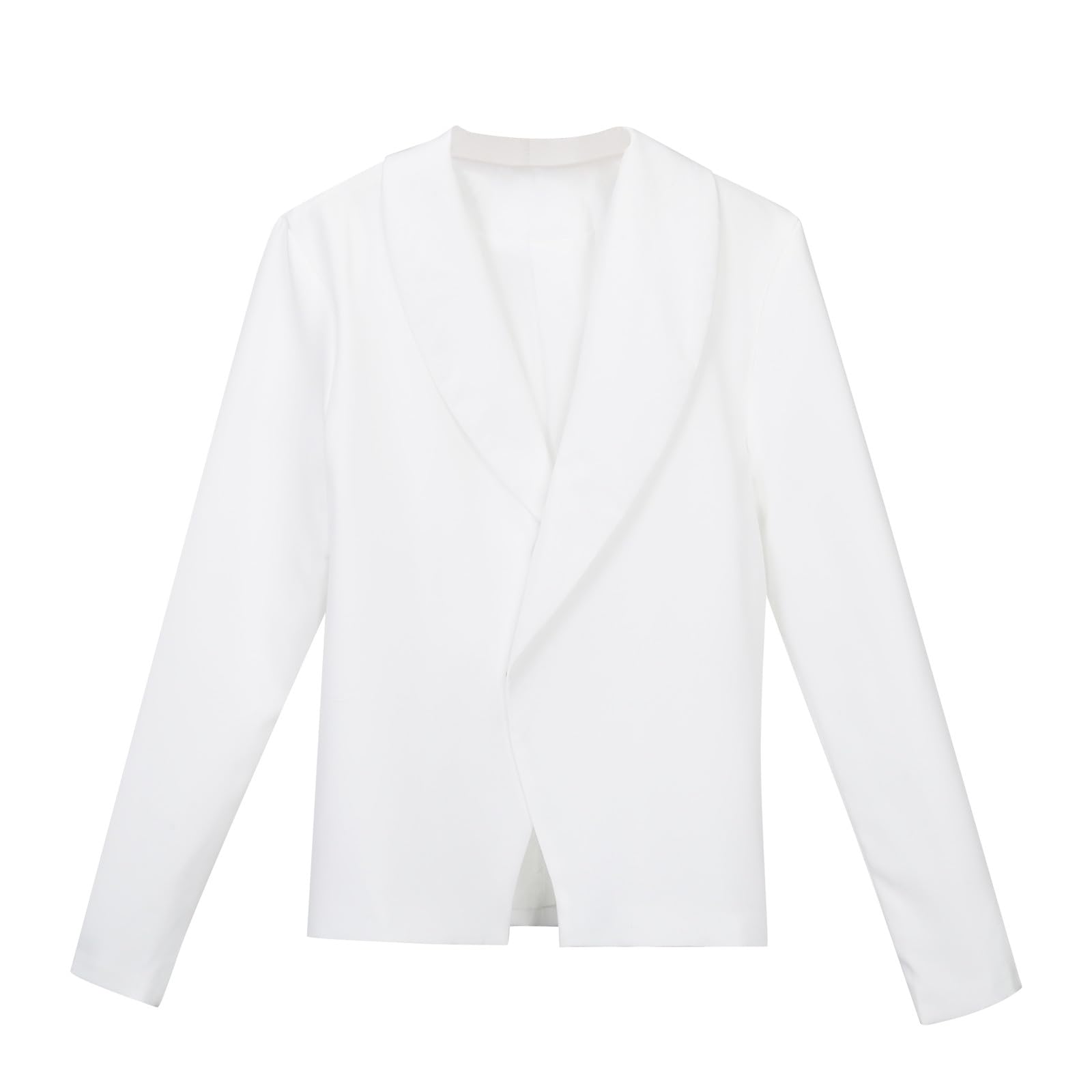 Generico Giacca Elegante Bambino Blazer da Ragazza Aperto sul Davanti Scialle Giacche con Bottoni A Maniche Lunghe con Risvolto Giacca Formale per Riunioni Formali Scolastiche per 6-14 Anni