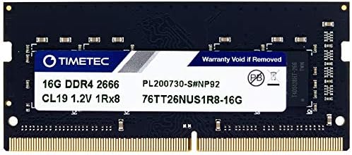 Timetec Hynix IC DDR4 2666MHz PC4-21300 Unbuffered Non-ECC 1.2V CL19 1Rx8 Single Rank 260 Pin SODIMM Laptop Notebook Computer Memory RAM Module Upgrade (4GB)