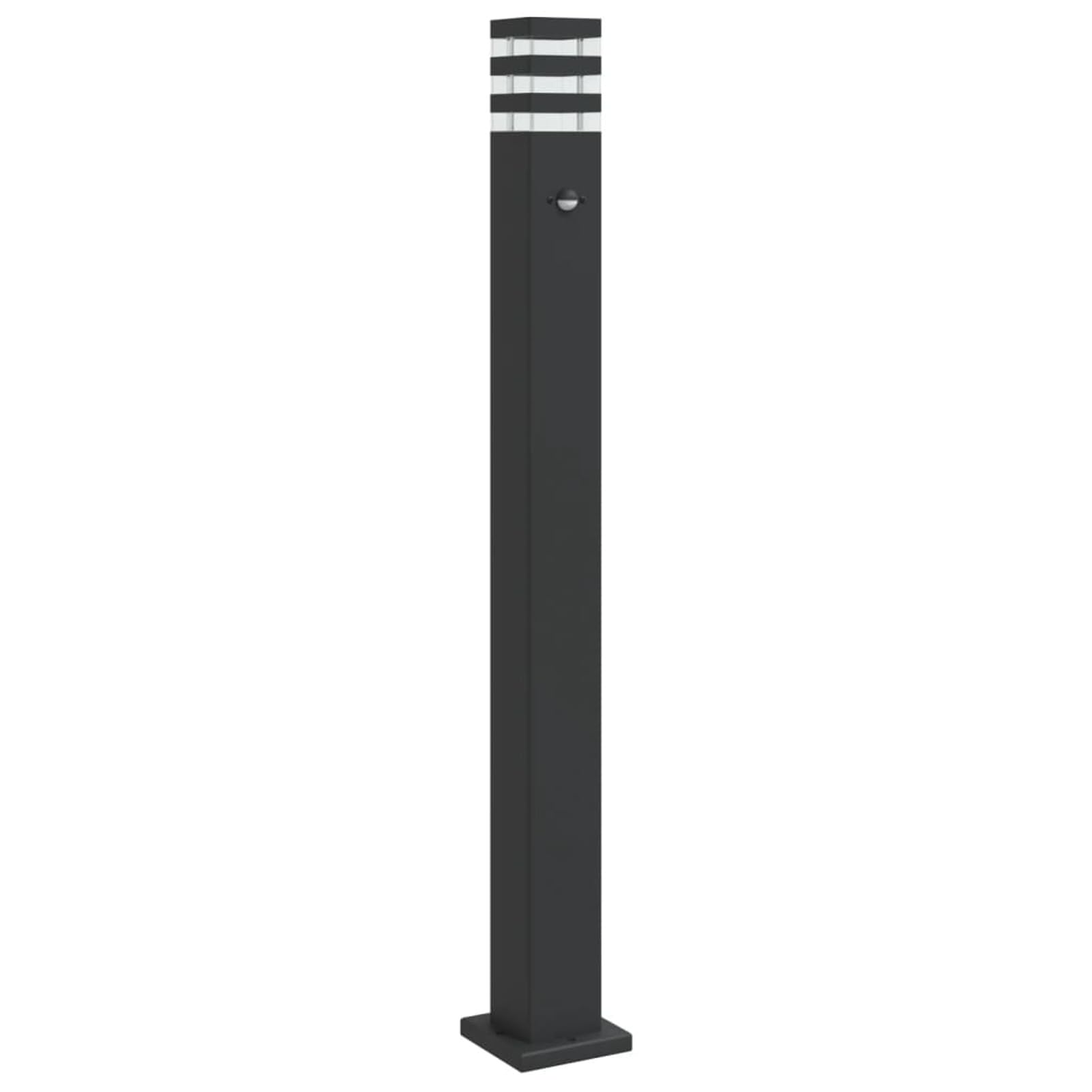 LAPOOH Lampada da Terra per Esterni con Sensore Nera 110cm Alluminio,Lampade da Terra,Lampada da Terra Moderna,Lampade da Terra per Soggiorno-4006403