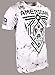 American Fighter Men's T-Shirt Fairbanks Tie Dye White Crew Neck XL