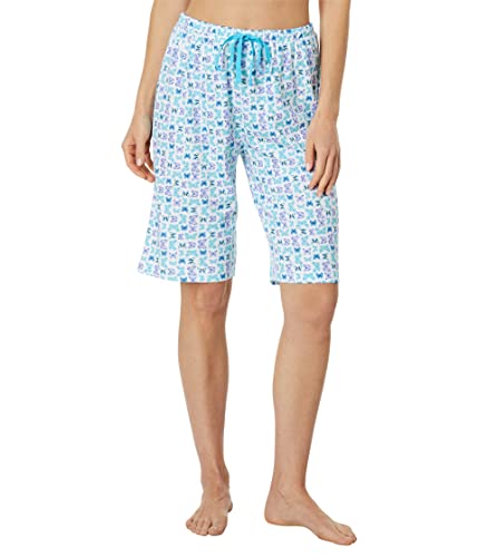 Image of Karen Neuburger Women's Short Sleeve Top and Bermuda Short Bottom Pajama Set