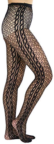 Image of ToBeInStyle Womens High Fashion Sheer Full Footed Vertical Stripe Tights