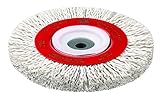 Cepillo circular alambre cableado plastificado diam. 150, ancho 20mm, multieje