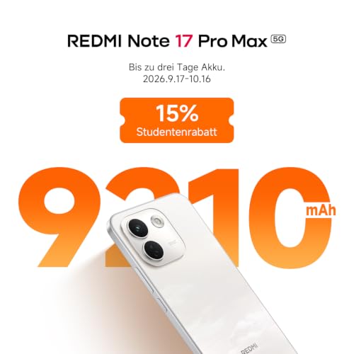 XIAOMI REDMI Note 17 Pro Max 5G, Smartphone 8+256GB, Black, 9210mAh Battery