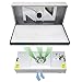 TECHTONGDA 110V Air Flow Clean Bench Dust Free Room Workshop Three Adjustable Speed Vertical Laminar Flow Hood HEPA-Filter for ISO 5 Cleanliness Dust Free Work 47.2x23.6x29 inch Working Area