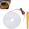 Luz LED ambiental para baúl de auto, lámpara de inducción automática de 13.12 pies, iluminación de área de carga trasera resistente al agua con encendido/apagado automático, universal para la mayoría de autos (blanco cálido) 2