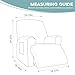 Pzzpzs Recliner Chair Cover Lazy Boy Recliner Covers Recliner Covers for Recliner Chair 1 Piece Furniture Protector Prevent wear and pet Hair（Recliner,Dark Grey）