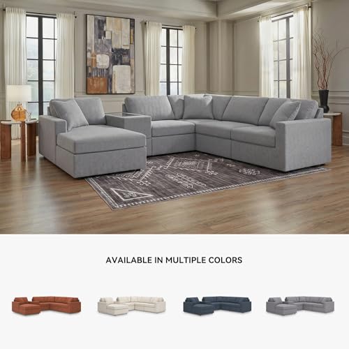 Image of Signature Design by Ashley Grey 6-Piece Modular Sectional with Chaise