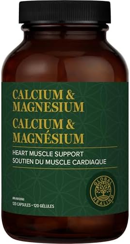 Global Healing Calcium & Magnesium Supplement - Maximum Absorption To Support Healthy Bones and Teeth - 120 Capsules