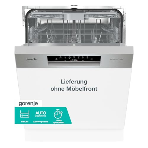 Gorenje GI643D91X Geschirrspüler/Einbaugerät/Integrierbar/60 breite/16 Maßgedecke/6 Programme/15 min SpeedWash/Intensivp...