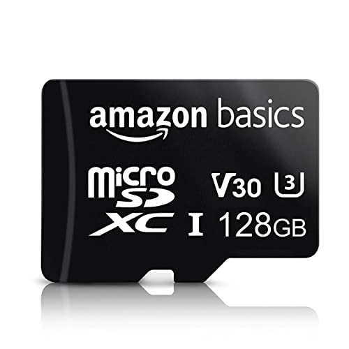 - MicroSDXC 存储卡,128 GB,带 SD 适配器,A2,U3,最大读取速度 100 MB/s