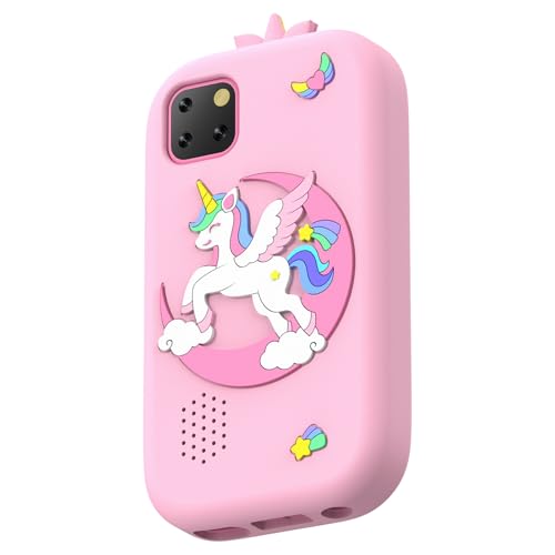 Acogedor キッズスマートフォン、2.8 "タッチスクリーン幼児学習30Wピクセルカメラ付きのおもちゃの電話、子供のおもちゃ、タッチスクリーン、32GBに組み込まれた子供MP3プレーヤーゲーム (ピンク)