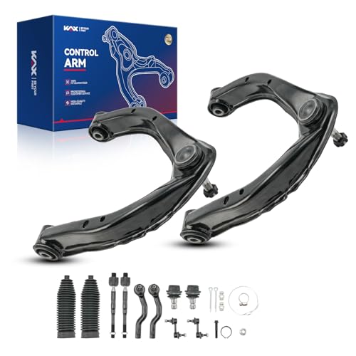KAX Front End Suspension Kit for Nissan Titan Armada INFINITI QX56 2 Upper Control Arms w/Ball Joints 2 Lower Ball Joints 4 Inner Outer Tie Rods 2 Sway Bars 2 Boots K620650 K620649-12pcs