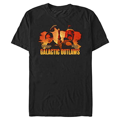 Star Wars Coucher de Soleil Galactique T-Shirt Homme Coton Col Rond