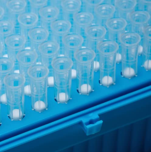 Biologix 100μl Pipette Tips Filter Tips Lab Plastic Liquid Pipette Pipettor Tips, Rack Pack, Sterile, 96 Pieces/Rack, 100 Racks/Case