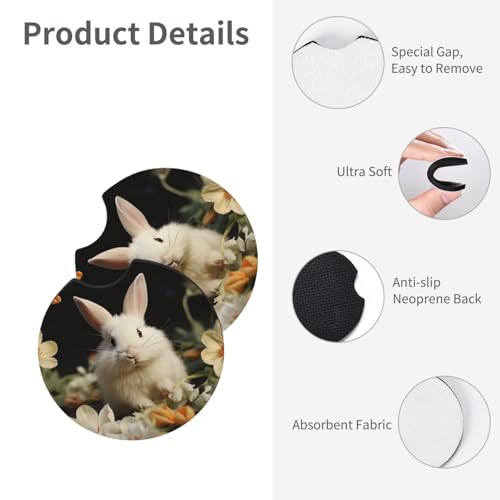 Posavasos para Auto Universal 2 Pzas Neopreno Antideslizante miniatura 3