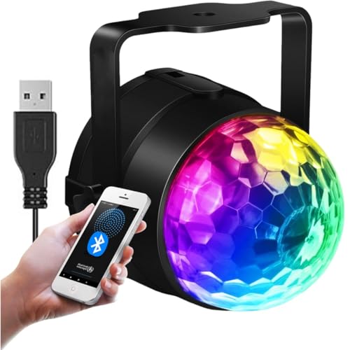 Mini Globo Jogo De Luz RGB Colorido Com Bluetooth e Caixinha de S...