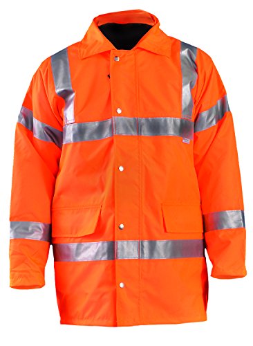 OccuNomix LUX-TJFS-O2X Premium Five-Way (5-in-1) Parka Jacket, Class 3, 100% ANSI Polyester, Orange, 2X-Large