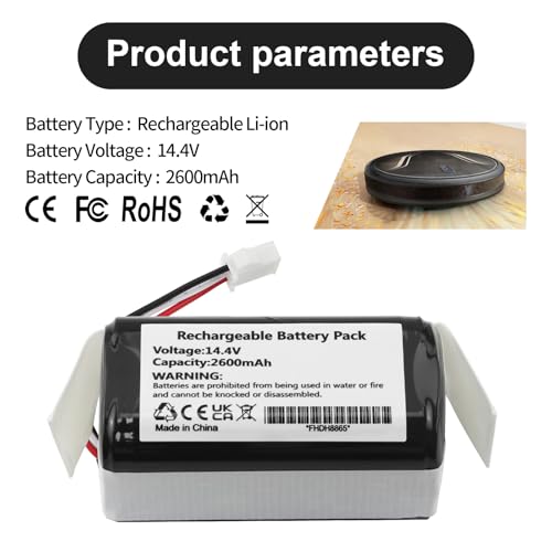 Image of MULS Replacement Battery for Eufy G30 G40 RoboVac 11 11S 12 15C 15T 25C 30C | 11S+ 15C Max G10 Hybrid G20 G32 Pro G35 G35+ G30 Edge R500 R450 Ecovacs Deebot N79 N79S N95 DN622 PA04 Robot Vacuum Cleaner